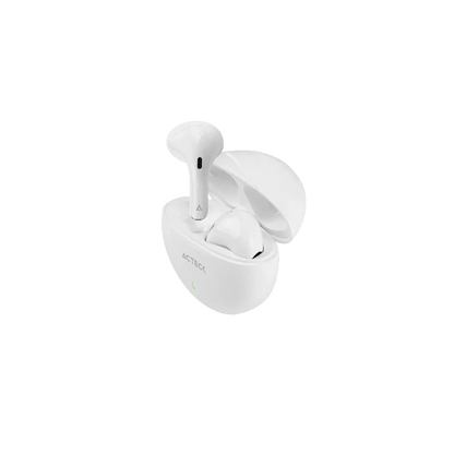 Audifonos Acteck Sense Ep230 / Inalambricos / Bluetooth / Control Tactil / Proteccion Ipx4 Contra Salpicaduras / Blanco / Ac-935111