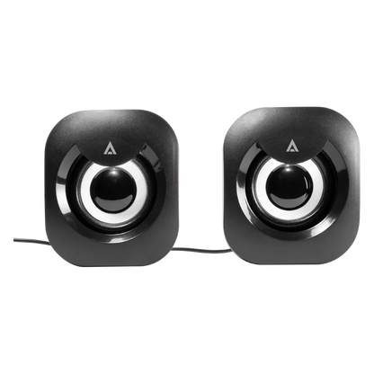 Bocinas Acteck / Esence Basic As215 / Alambrica / Usb / Iluminacion Led / Negro / Ac-935272