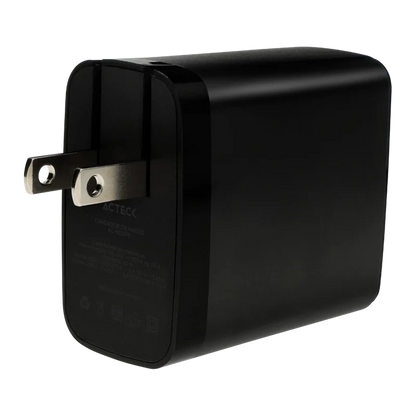 Cargador De Pared Acteck Energon Prime Cp65w / 65w / 2x Usb-c / 1x Usb A / Negro / Ac-935579