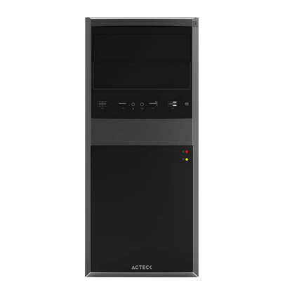 Gabinete Acteck Kiruna Ii Gm420 / Media Torre / Atx, Micro Atx, Mini Itx / Fuente 500w / Metal / Negro / Ac-935685