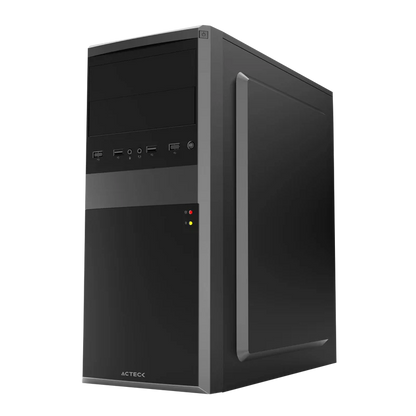 Gabinete Acteck Kiruna Ii Gm420 / Media Torre / Atx, Micro Atx, Mini Itx / Fuente 500w / Metal / Negro / Ac-935685