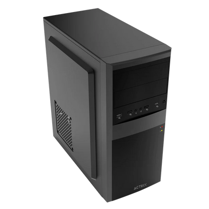 Gabinete Acteck Kiruna Ii Gm420 / Media Torre / Atx, Micro Atx, Mini Itx / Fuente 500w / Metal / Negro / Ac-935685