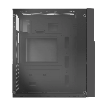 Gabinete Acteck Draco Gm450 / Media Torre / Atx, Micro Atx, Mini Itx / Fuente 500w / Panel Cristal Templado, Metal / Negro / Ac-935715
