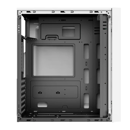 Gabinete Acteck Draco Gm450 / Atx/ Micro Atx / Itx / Usb 2.0 X 2 / Fuente De Poder 500 W Incluida / Blanco / Ac-935722