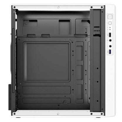 Gabinete Acteck Fusion Ii Gi440 / Mini Torre / Micro Atx, Mini Itx / Fuente De Poder 500w / Panel Acrilico / Metal / Blanco / Ac-935760