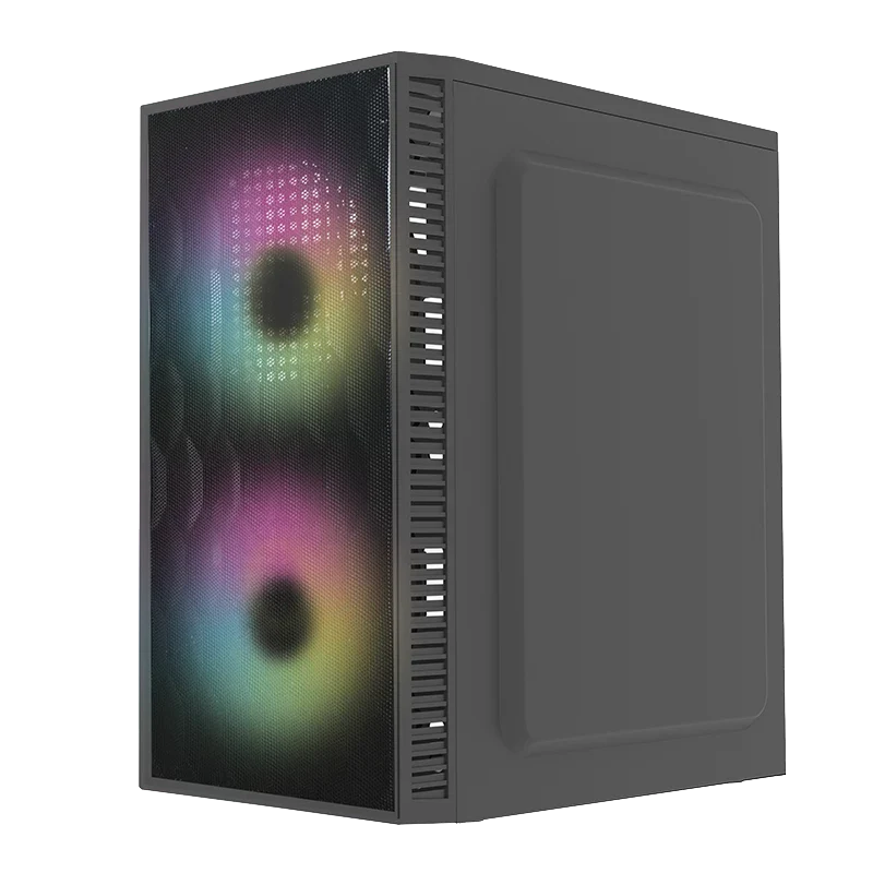 Gabinete Acteck Fuji Gc470 / Mini Torre / Micro Atx , Mini Itx / Fuente 500w / Ventilador Rgb / Panel Acrilico, Metal / Negro / Ac-935838