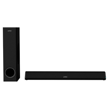 Barra De Sonido Acteck Dynamic Trim Bs670 / Subwoofer / Sonido Estereo / 70 W Rms / Bluetooth + Hdmi Arc + Optico + Aux 3.5mm + Usb / Led Indicador / Control Incluido / Negro / Ac-935913