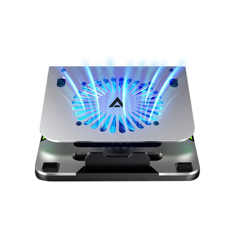 Base Enfriadora Acteck Froost Ex Be650 / 4 Puertos Usb / 16 Pulgadas / Peso 0.750 G /1 Ventilador / Aluminio / Antiderrapante / Rgb / Ac-936156