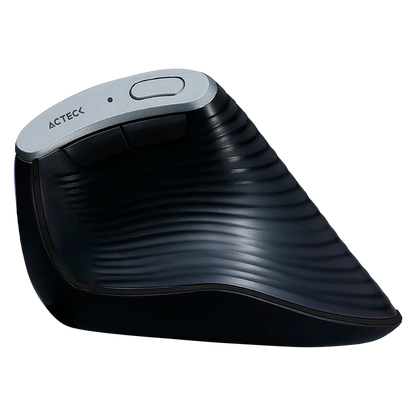 Mouse Acteck Virtuos Fitt Pro Mi770 / Vertical / Ergonomico / Inalambrico / Dual - Usb - Bluetooth / Recargable / Optico / 2400 Dpi Ajustable / 8 Botones Scroll / Negro / Ac-936200