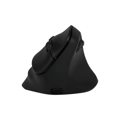 Mouse Acteck Virtuos Fitt Mi520 / Ergonomico / Vertical / Inalambrico / Dual Bluetooth Adaptador Usb / 2400 Dpi / Recargable / Negro / Ac-936224