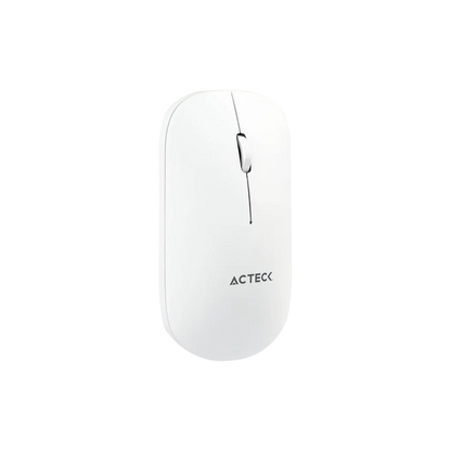 Kit Acteck Creator Virtuos Silk Mk720 / Teclado Y Mouse / Inalambrico / Dual Bt Usb / Recargable / EspaÑol / 100 Teclas / Multimedia / Ranura P /dispositivos /4000 Dpi / Optico / Blanco / Ac-936262