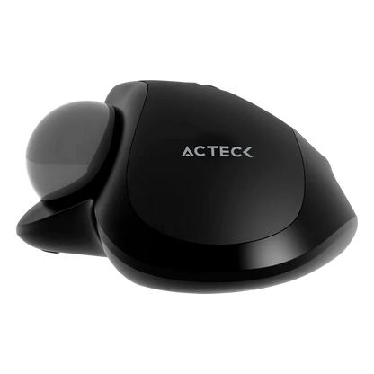 Mouse Acteck Virtuos Art Mi790 / Inalambrico / Dual  Bluetooth + Usb / 2400 Dpi Ajustable / Trackball / 7 Botones + Scroll / Recargable / Negro / Ac-936309