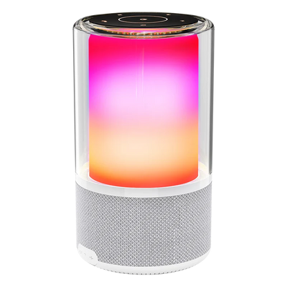 Bocina Acteck Glee Pure Ap70 / Inalambrica / Bluetooth - Conexion Tws  3.5 Mm / Sonido Estereo / 20 W / Iluminacion Led / Subwoofer / Blanco / Ac-936392