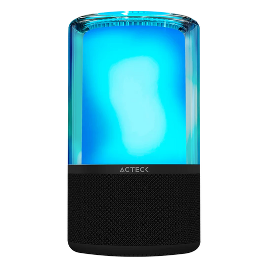 Bocina Acteck Glee Pure Ap70 / Inalambrica / Bluetooth - Conexion Tws  3.5 Mm / Sonido Estereo / 20 W / Iluminacion Led / Subwoofer / Negro / Ac-936385