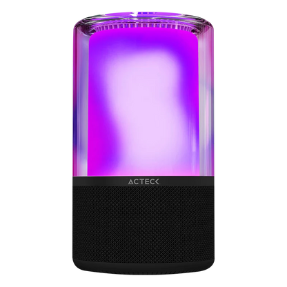 Bocina Acteck Glee Pure Ap70 / Inalambrica / Bluetooth - Conexion Tws  3.5 Mm / Sonido Estereo / 20 W / Iluminacion Led / Subwoofer / Negro / Ac-936385