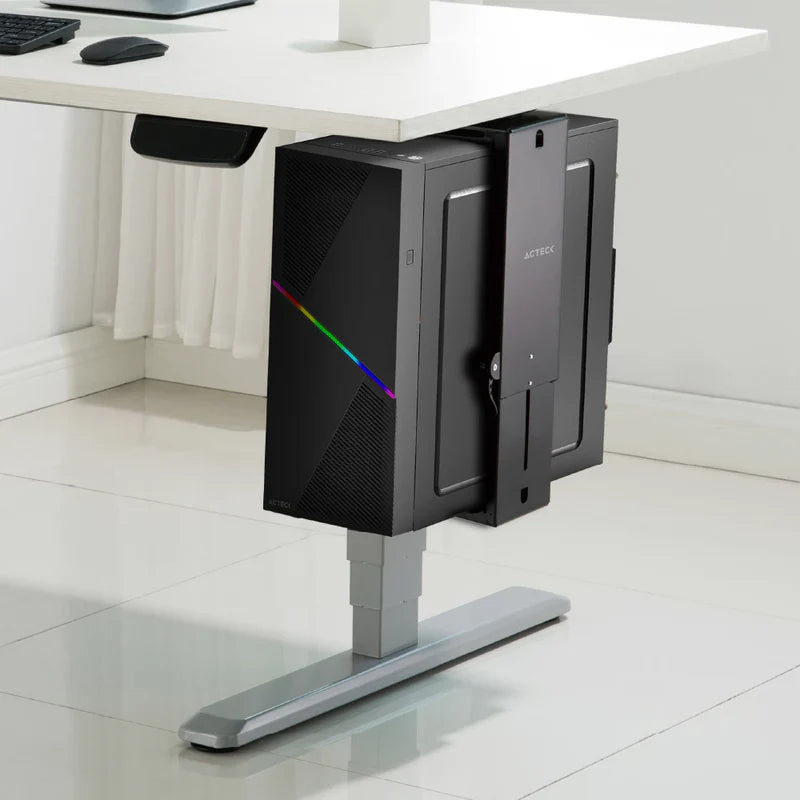 Soporte Acteck Vault Bow Pro Bc434 / Para Pc / Rotacion Altura Y Profundidad Ajustable / Hasta 10 Kg / Fijacion Por Atornillado / Negro / Acero / Ac-936613