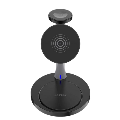 Cargador Acteck Energon S-mate Ci740 / Inalambrico Qi / 15 W / 3 Dispositivos / Compatible Con Apple / Ac-937139