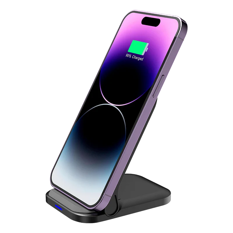 Cargador De Escritorio Acteck Energon S-mate Ci710 / Para Celular / Inalambrico Qi / 15 W / Receptor Carga Qi / Usb - Tipo C / Abs / Negro / Ac-937160