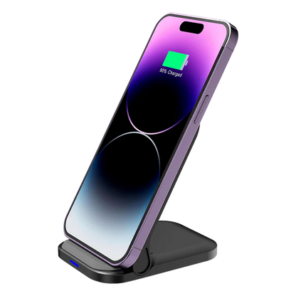 Cargador De Escritorio Acteck Energon S-mate Ci710 / Para Celular / Inalambrico Qi / 15 W / Receptor Carga Qi / Usb - Tipo C / Abs / Negro / Ac-937160