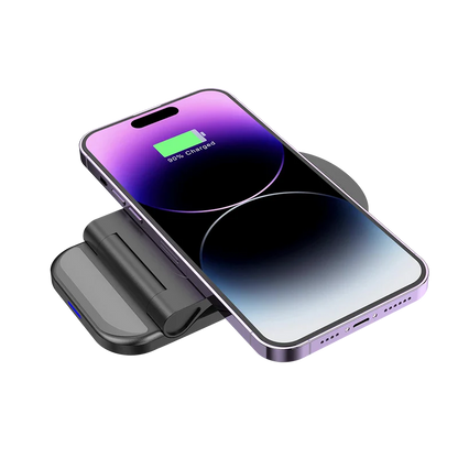 Cargador De Escritorio Acteck Energon S-mate Ci710 / Para Celular / Inalambrico Qi / 15 W / Receptor Carga Qi / Usb - Tipo C / Abs / Negro / Ac-937160