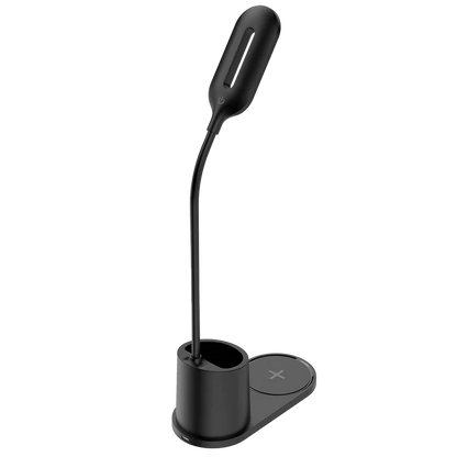 Cargador  Acteck Energon Lumimate Ci711 / Inalambrico Qi / 15 W / Apple - Samsung / Qi / 1 Dispositivo / Incluye Lampara /  Negro / Ac-937184