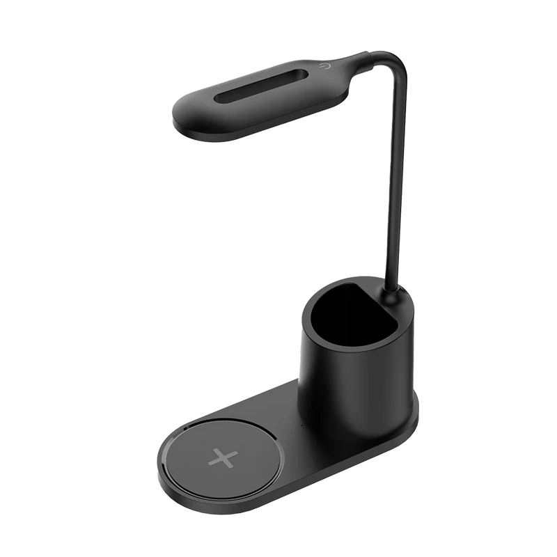 Cargador  Acteck Energon Lumimate Ci711 / Inalambrico Qi / 15 W / Apple - Samsung / Qi / 1 Dispositivo / Incluye Lampara /  Negro / Ac-937184