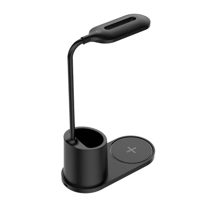 Cargador  Acteck Energon Lumimate Ci711 / Inalambrico Qi / 15 W / Apple - Samsung / Qi / 1 Dispositivo / Incluye Lampara /  Negro / Ac-937184