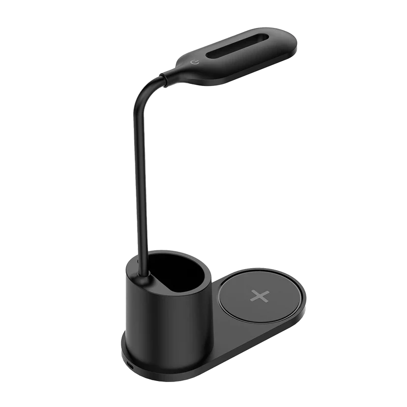 Cargador  Acteck Energon Lumimate Ci711 / Inalambrico Qi / 15 W / Apple - Samsung / Qi / 1 Dispositivo / Incluye Lampara /  Negro / Ac-937184