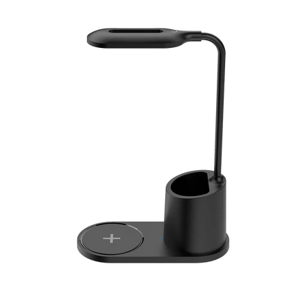 Cargador  Acteck Energon Lumimate Ci711 / Inalambrico Qi / 15 W / Apple - Samsung / Qi / 1 Dispositivo / Incluye Lampara /  Negro / Ac-937184