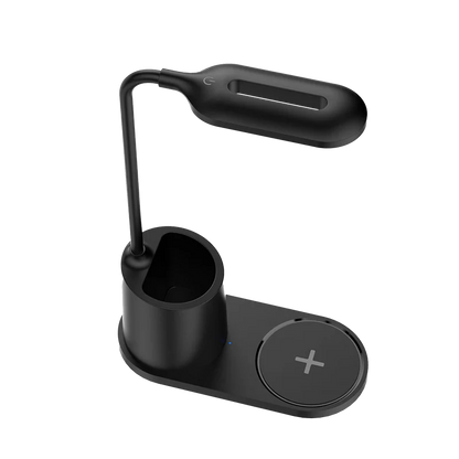 Cargador  Acteck Energon Lumimate Ci711 / Inalambrico Qi / 15 W / Apple - Samsung / Qi / 1 Dispositivo / Incluye Lampara /  Negro / Ac-937184
