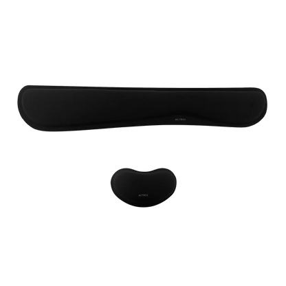 Kit Descansa Muñecas Acteck Mousepad Cushy Pro Tr430 / Ergonómico / Memory Foam / Color Grafito / Antideslizante / 460 X 85 X 20  Mm / Ac-937214