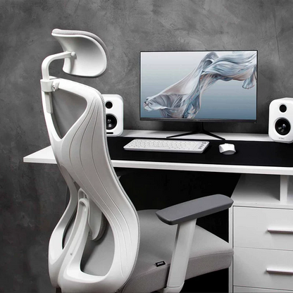 Silla Ergonomica Acteck Floe Pro Ec737 / Inclinacion 35 Grados / Mariposa Clase 4 / Max 120 Kg / Piston Clase 4 / Reposabrazos Fijo / Blanco / Ac-937245