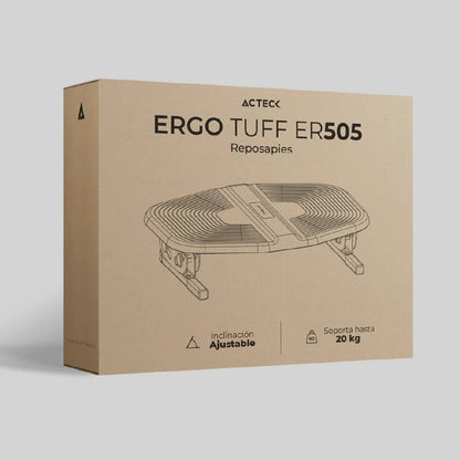 Reposapies Acteck Ergo Tuff Er505 / Acero Y PlÁstico / InclinaciÓn Ajustable / Hasta 20 Kg / Ac-937313