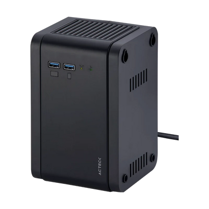 Regulador Acteck Enertor Protect Rv1200 / 1200 Va - 600 W / Proteccion De Sobrecarga / Avr / 2x Usb / Indicador Led / 8 Tomacorriente / 175 J / Negro / Ac-938204