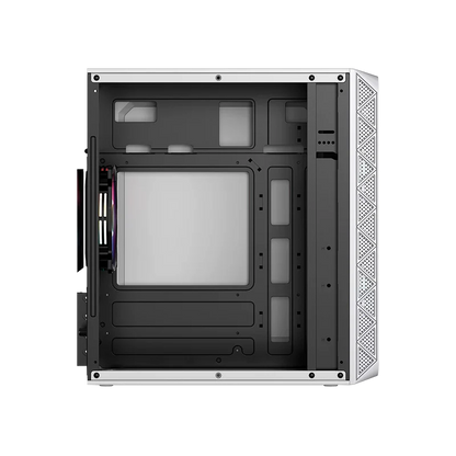 Gabinete Acteck Doom Pro Mesh Gi730m / Mini Torre / Mini Itx, Micro Atx / Fuente De Poder 600 W / Panel Cristal Templado / Ventilador Frgb / 3 AÑos De Garantia / Blanco / Ac-939256