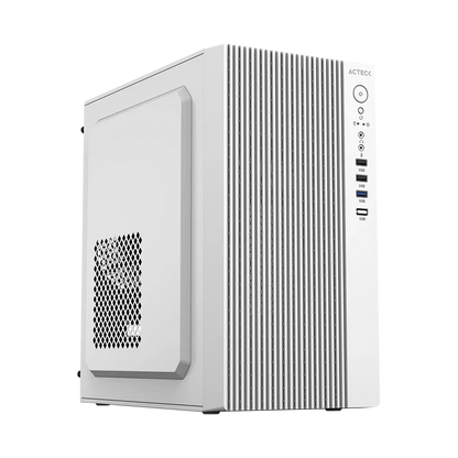 Gabinete Acteck Zenith Gi656 / Mini Torre / Micro-atx,mini-itx / Fuente 500 W /  Full Metalico + Frente Solido / Blanco / Ac-939270