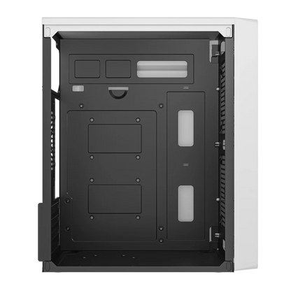 Gabinete Acteck Kioto Gc220 / Mini Torre / Micro Atx, Mini Itx / Fuente 500w / Panel Izq Acrilico + Frente Mesh / Blanco / Ac-939522