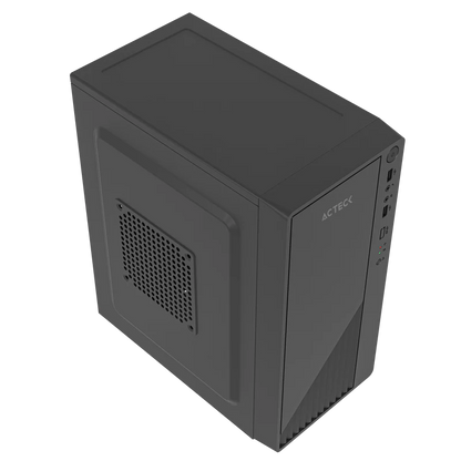 Gabinete Acteck Kioto Gc220f / Mini Torre / Micro Atx, Mini Itx / Fuente 500w Incluida / Soporte Para Ventiladores / Metal / Negro / Ac-939539