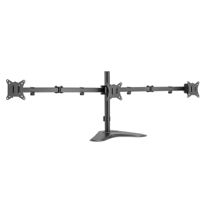 Soporte Acteck Enforce Zone-b Sm435 / De Escritorio / 3 Monitores / 17 - 32 Pulg / Hasta 9 Kg Por Brazo / Inclinacion Y Giro Ajustable / Vesa 75 - 100 Mm / Organizador De Cables / Negro / Ac-939676