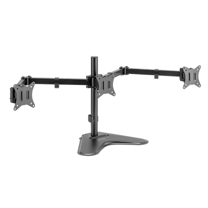 Soporte Acteck Enforce Zone-b Sm435 / De Escritorio / 3 Monitores / 17 - 32 Pulg / Hasta 9 Kg Por Brazo / Inclinacion Y Giro Ajustable / Vesa 75 - 100 Mm / Organizador De Cables / Negro / Ac-939676