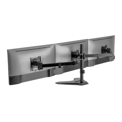 Soporte Acteck Enforce Zone-b Sm435 / De Escritorio / 3 Monitores / 17 - 32 Pulg / Hasta 9 Kg Por Brazo / Inclinacion Y Giro Ajustable / Vesa 75 - 100 Mm / Organizador De Cables / Negro / Ac-939676