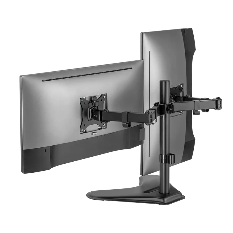 Soporte Acteck Enforce Zone-b Sm425 / Para 2 Monitores / Monitor 17 A 32/ Soporta 9 Kg / Vesa 75x75 Mm / Negro / Ac-939683