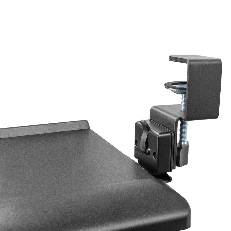 Bandeja Acteck De Teclado Y Mouse Vault Bow Key Bt444 / Para Debajo Del Escritorio / Hasta 5 Kg / Inclinacion 15* / Fijacion C-clamp Advanced Series / Negro / Ac-939751