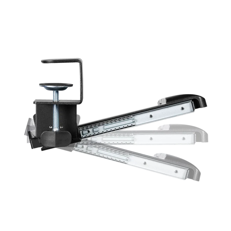 Bandeja Acteck De Teclado Y Mouse Vault Bow Key Bt444 / Para Debajo Del Escritorio / Hasta 5 Kg / Inclinacion 15* / Fijacion C-clamp Advanced Series / Negro / Ac-939751