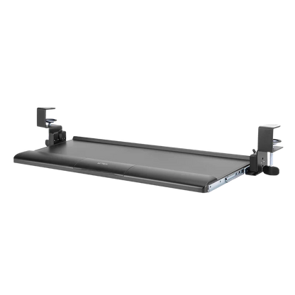 Bandeja Acteck De Teclado Y Mouse Vault Bow Key Bt444 / Para Debajo Del Escritorio / Hasta 5 Kg / Inclinacion 15* / Fijacion C-clamp Advanced Series / Negro / Ac-939751