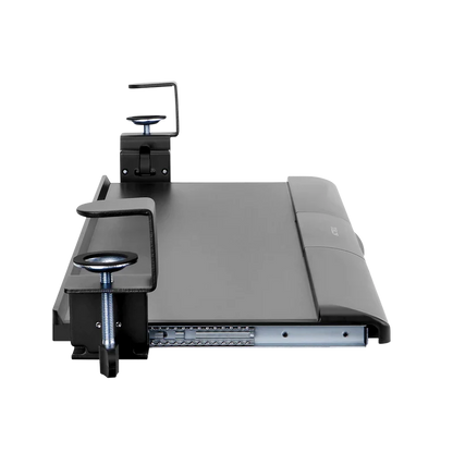 Bandeja Acteck De Teclado Y Mouse Vault Bow Key Bt444 / Para Debajo Del Escritorio / Hasta 5 Kg / Inclinacion 15* / Fijacion C-clamp Advanced Series / Negro / Ac-939751