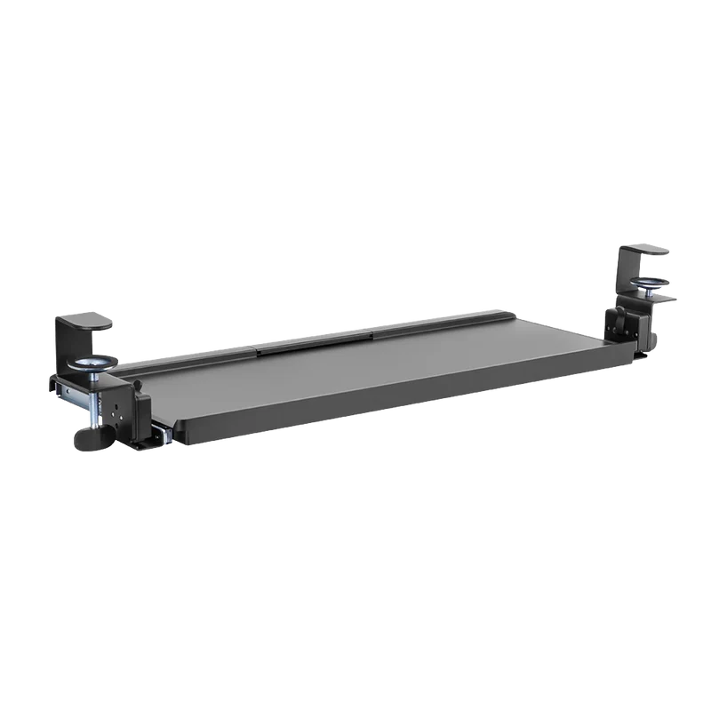 Bandeja Acteck De Teclado Y Mouse Vault Bow Key Bt444 / Para Debajo Del Escritorio / Hasta 5 Kg / Inclinacion 15* / Fijacion C-clamp Advanced Series / Negro / Ac-939751