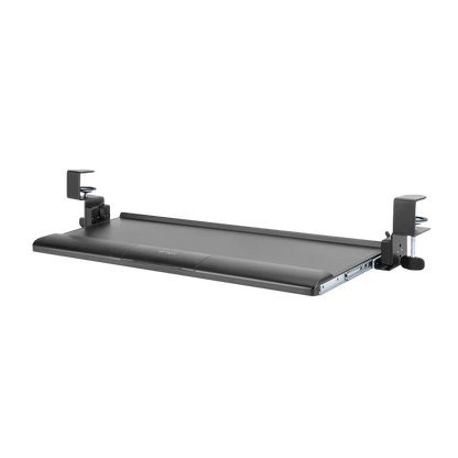 Bandeja Acteck De Teclado Y Mouse Vault Bow Key Bt444 / Para Debajo Del Escritorio / Hasta 5 Kg / Inclinacion 15* / Fijacion C-clamp Advanced Series / Negro / Ac-939751