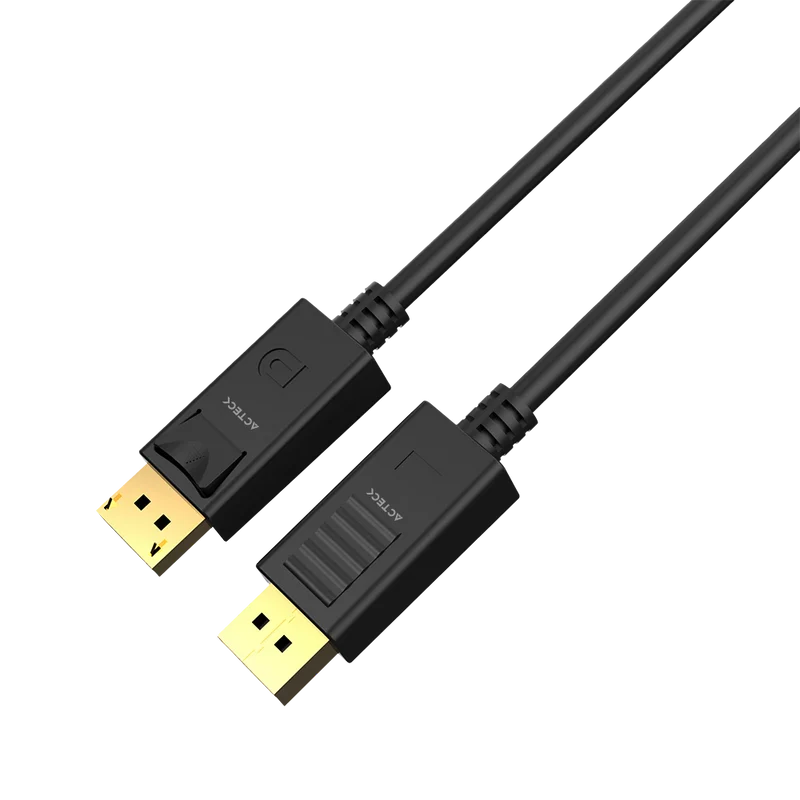 Cable Acteck Link Plus Dp422-3 / Display Port - Display Port / 4k A 60 Mhz / 3 M Largo / 17 Gbps / Calibre 30 Awg / Macho A Macho / Negro / Ac-939799