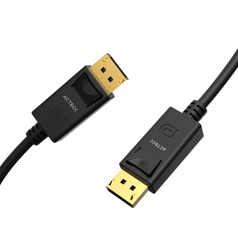 Cable Acteck Link Plus Dp422-3 / Display Port - Display Port / 4k A 60 Mhz / 3 M Largo / 17 Gbps / Calibre 30 Awg / Macho A Macho / Negro / Ac-939799